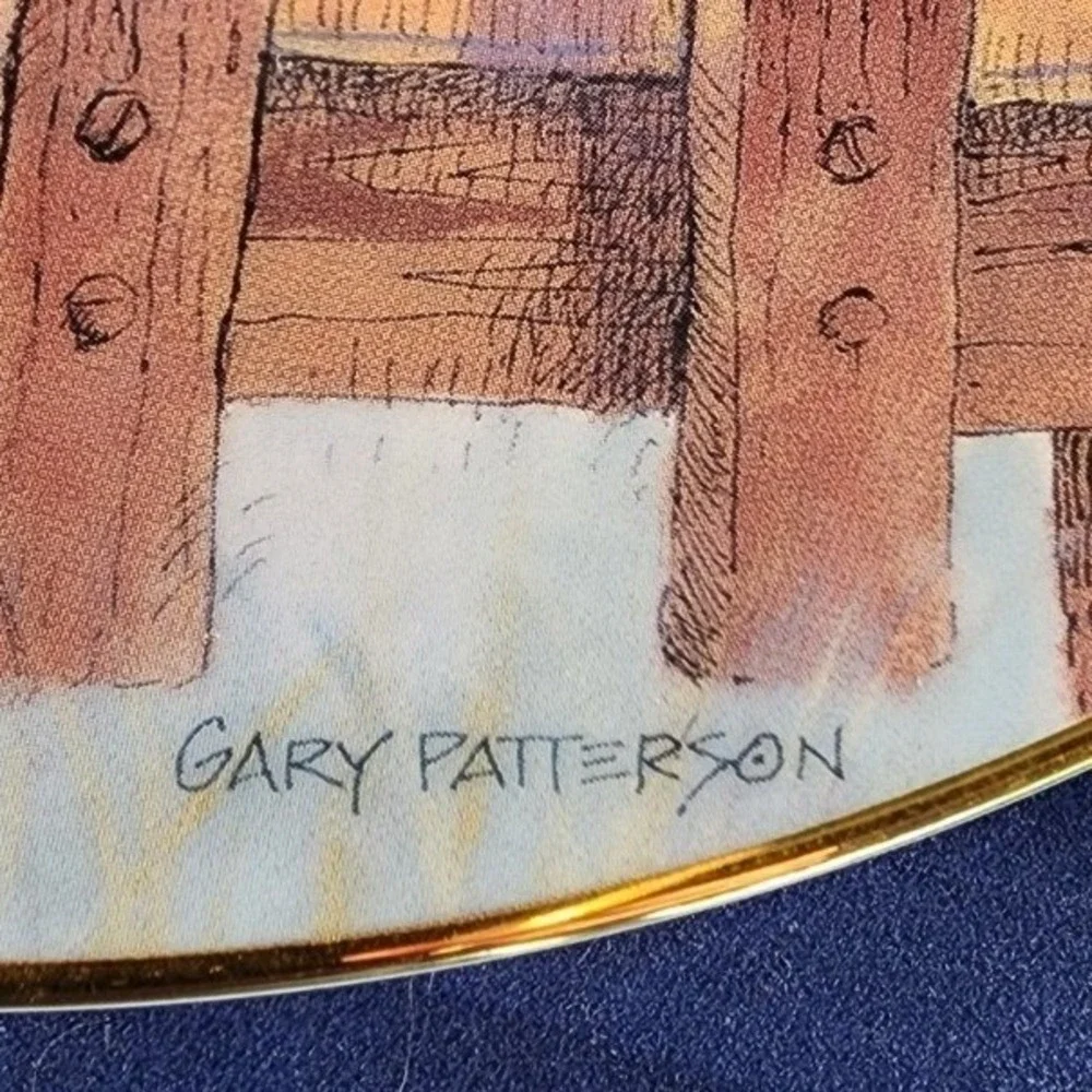 Gary Patterson 11996 Cat Day Afternoon  Collectors Plate